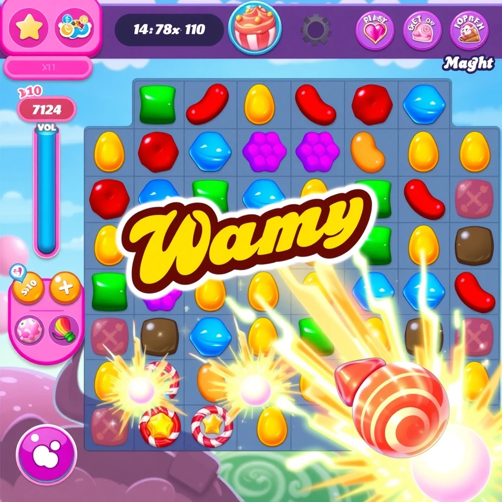 Special power-ups and boosters in the match-3 gameplay